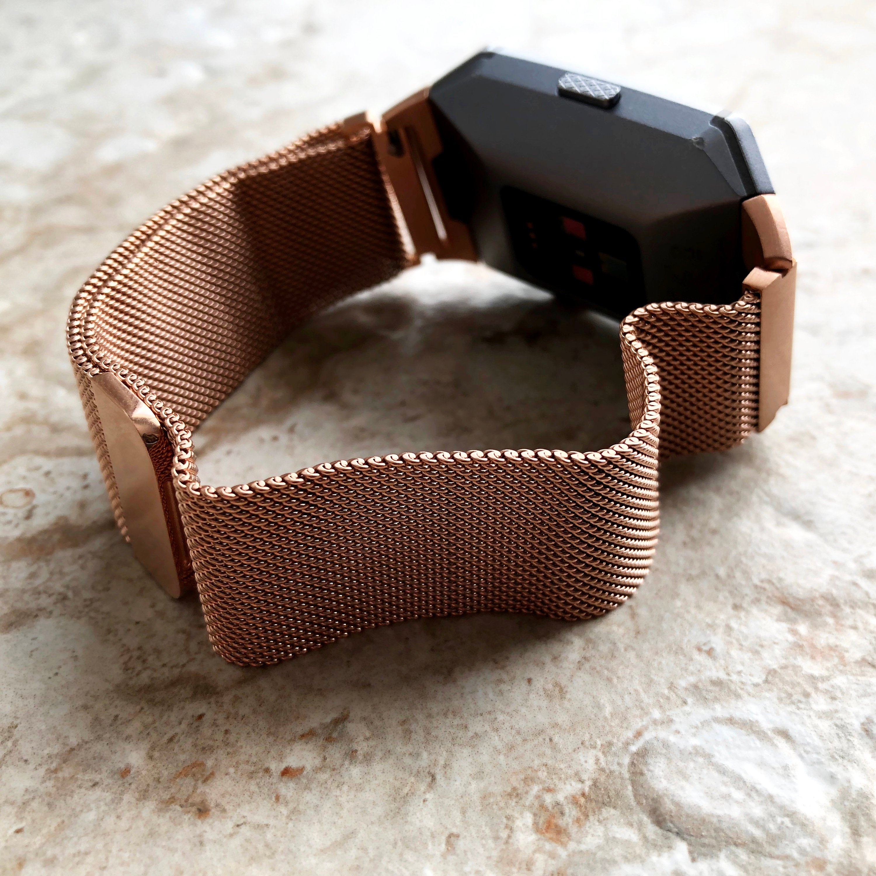 fitbit ionic bands rose gold