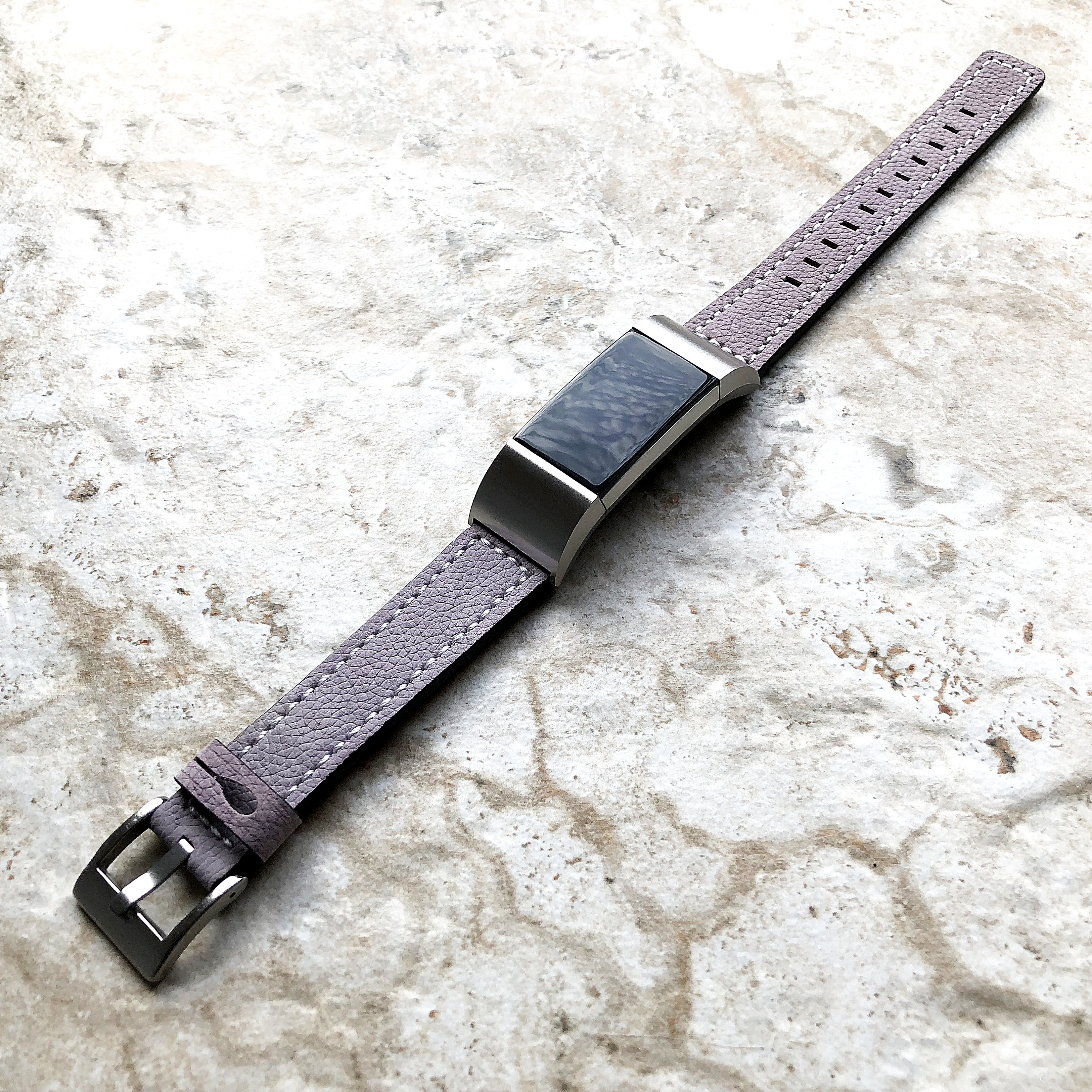fitbit leather strap charge 3