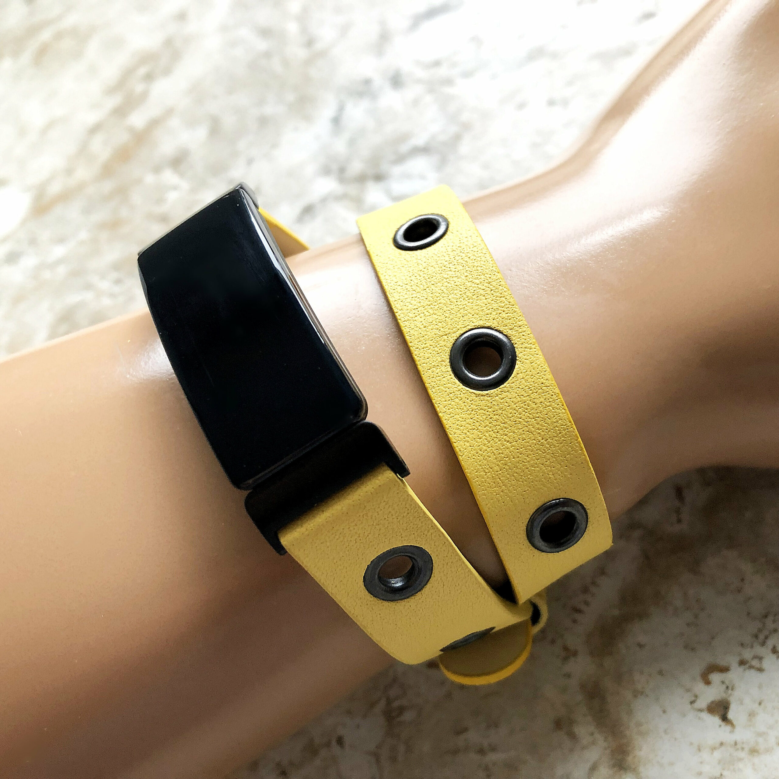 yellow fitbit band