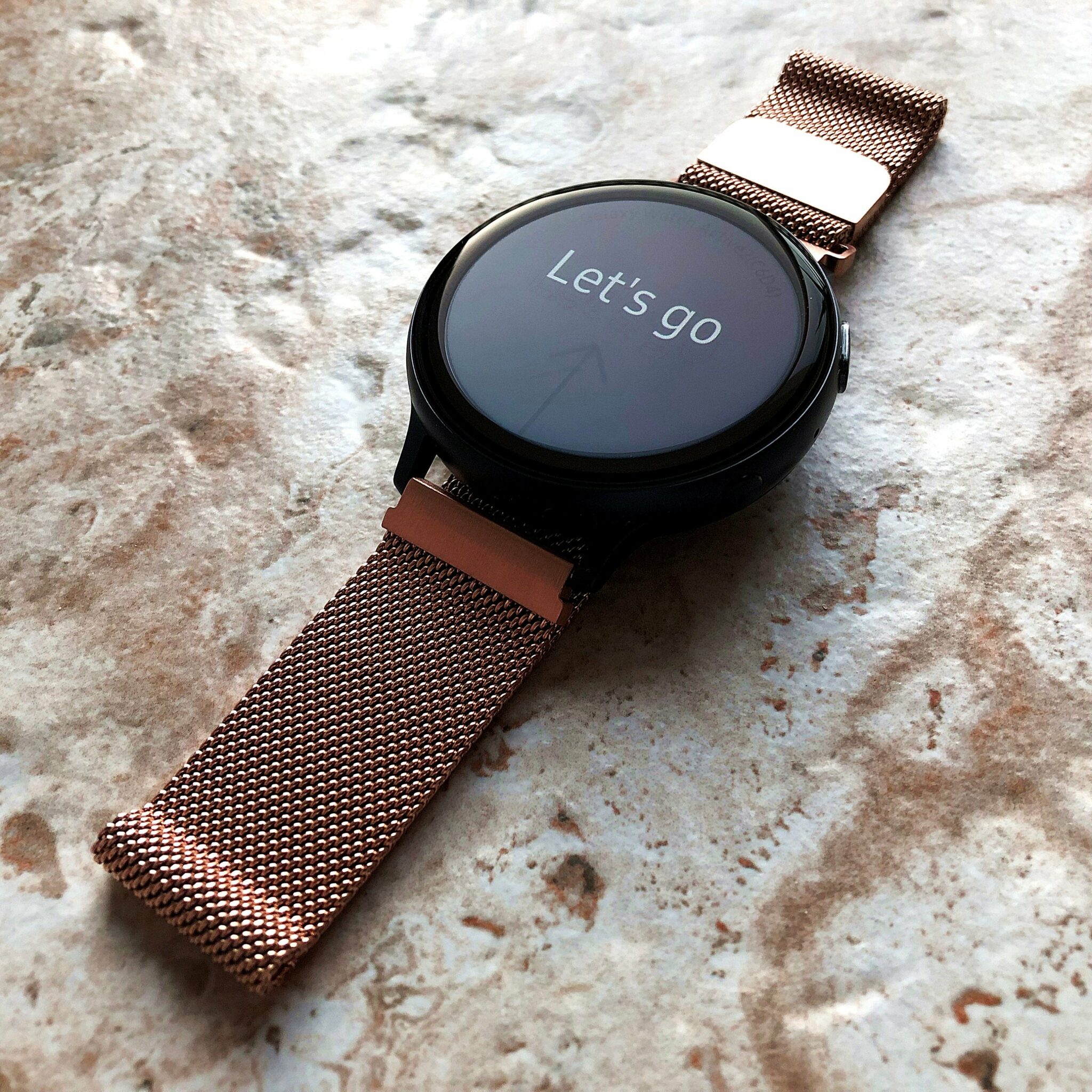 galaxy watch rose gold strap