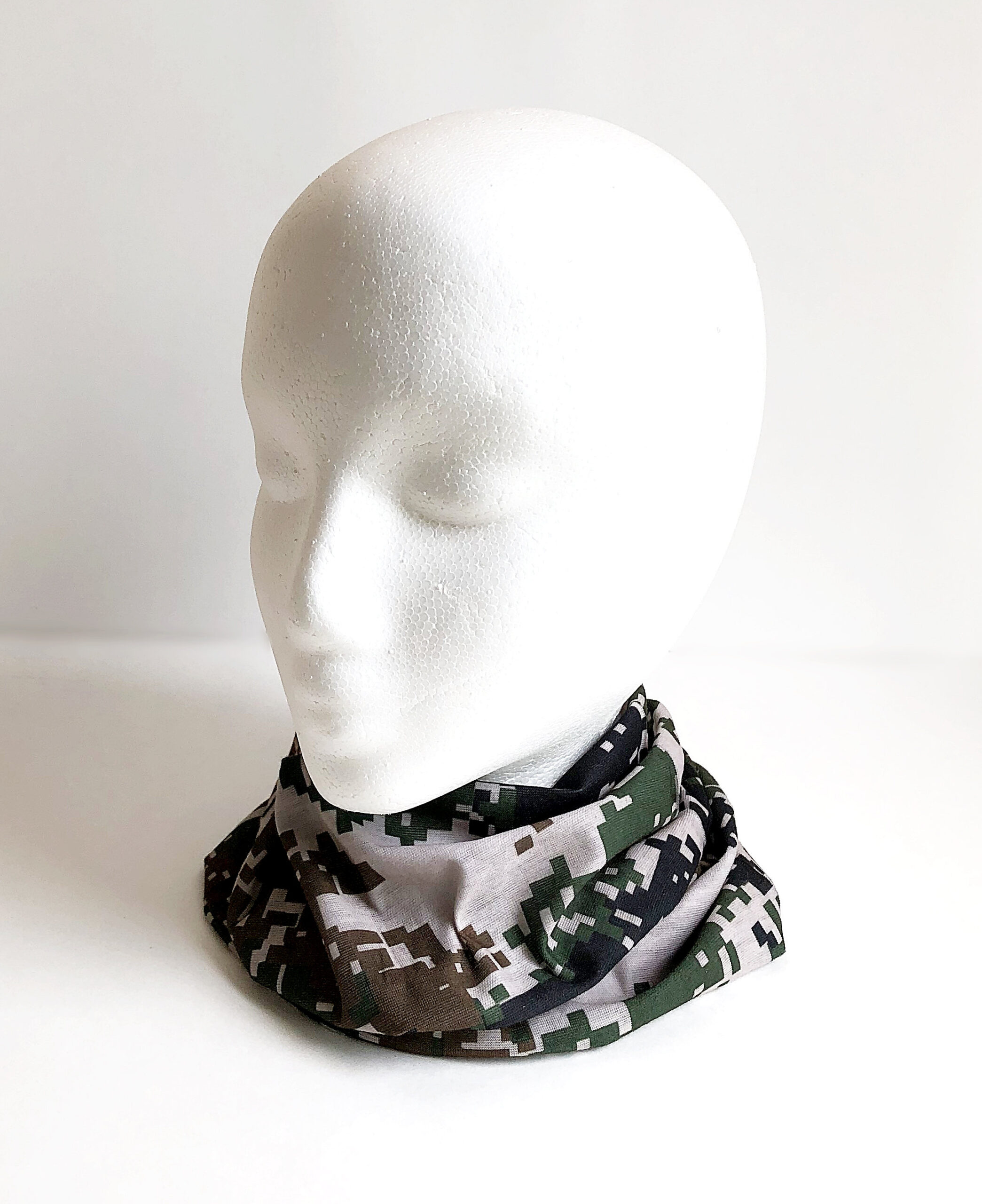 Face Bandana Camouflage Double Layer Mesh Pocket Scarf Neck Gaiter Cover+Filters 